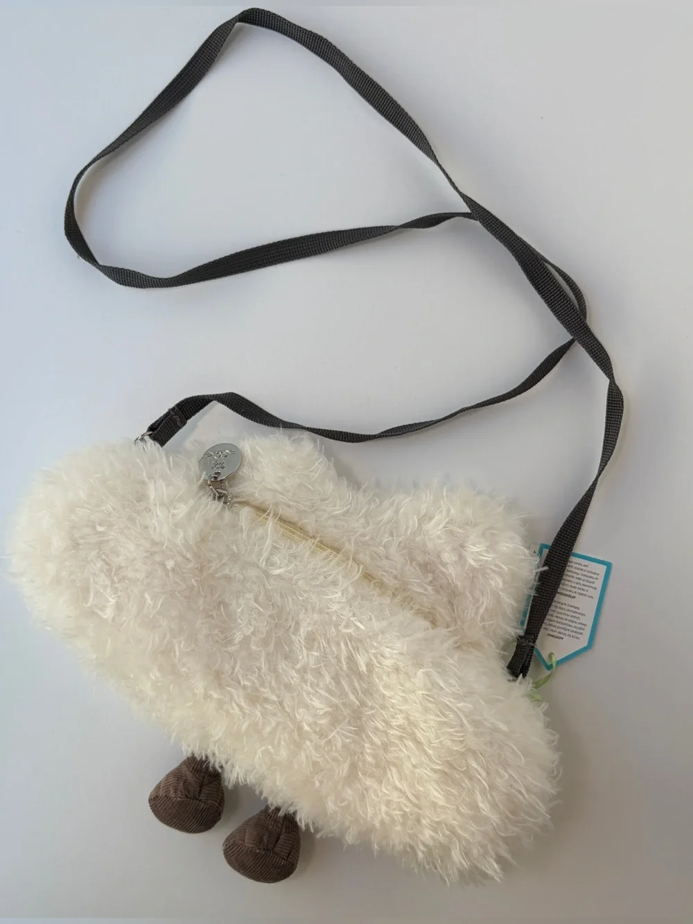 Jellycat Official Amuseable Cloud Bag Plush Crossbody Purse White New With Tags